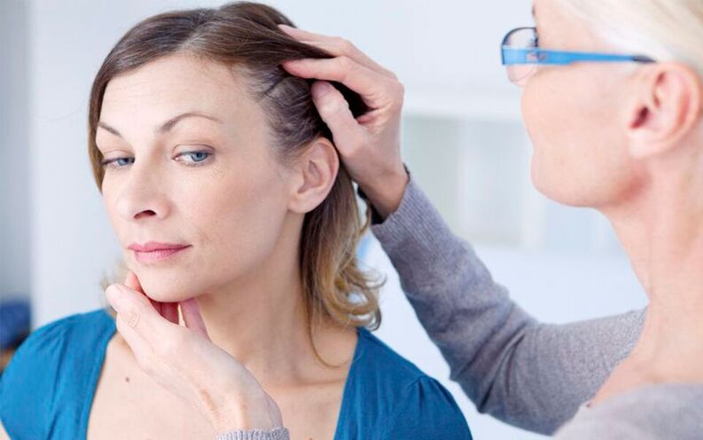 diagnosis of psoriasis of the head by a doctor